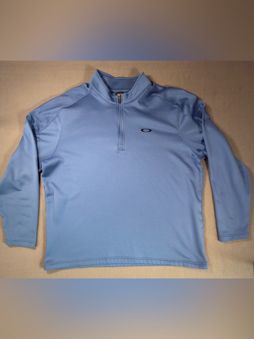 Oakley Light Blue Quarter-Zip Athletic Pullover